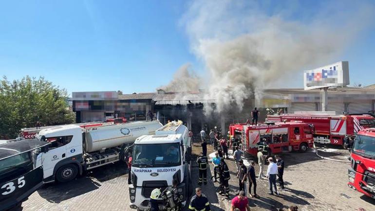 Diyarbakır’da otomobil yedek parça dükkanında yangın