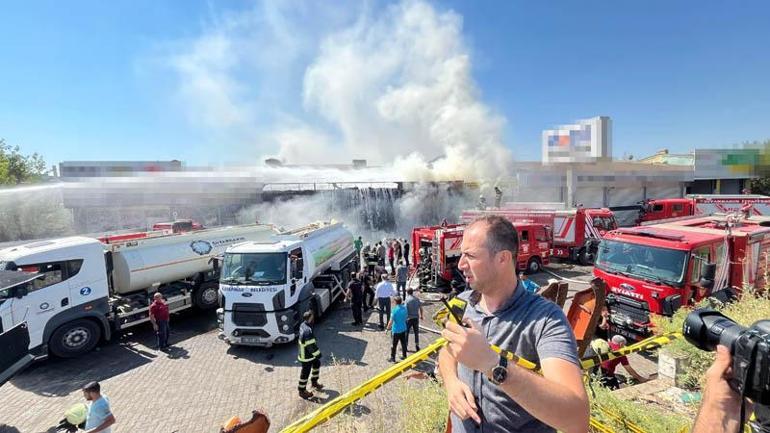 Diyarbakır’da otomobil yedek parça dükkanında yangın