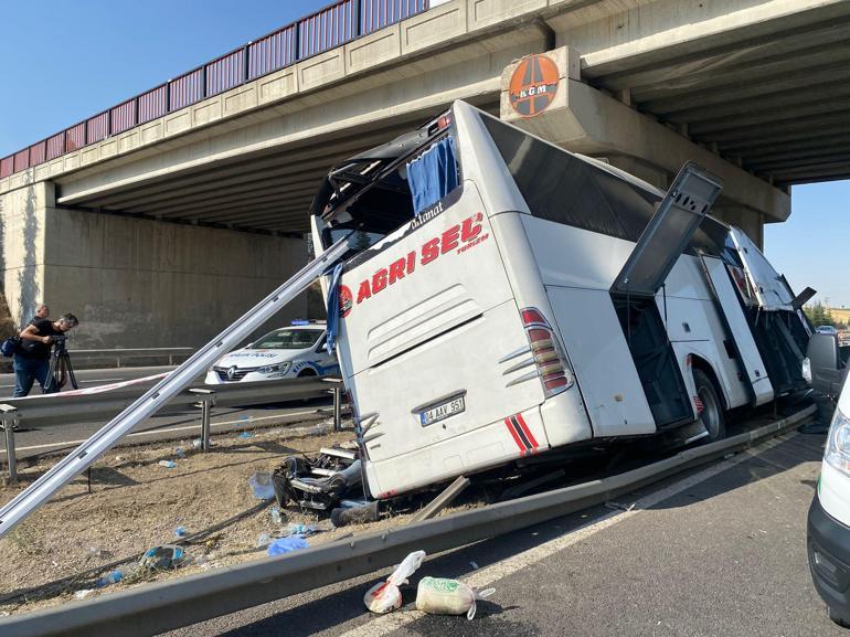 Ankarada yolcu otobüsü, üst geçidin ayağına çarptı: 9 ölü, 27 yaralı