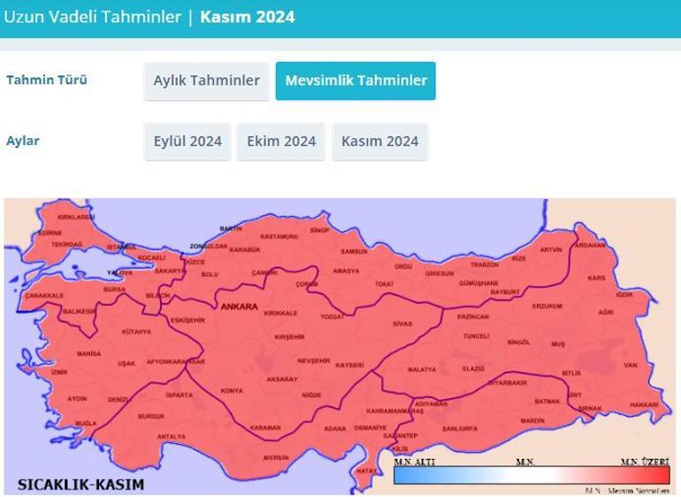 Çok sıcak sonbahar uyarısı