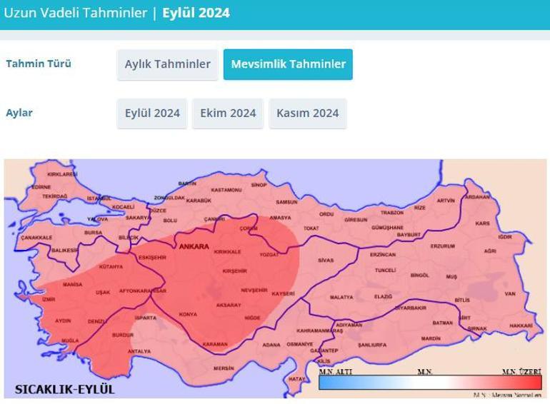 Çok sıcak sonbahar uyarısı