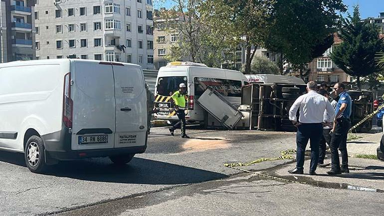 Maltepede kamyonetle hafif ticari araç çarpıştı: 1 yaralı