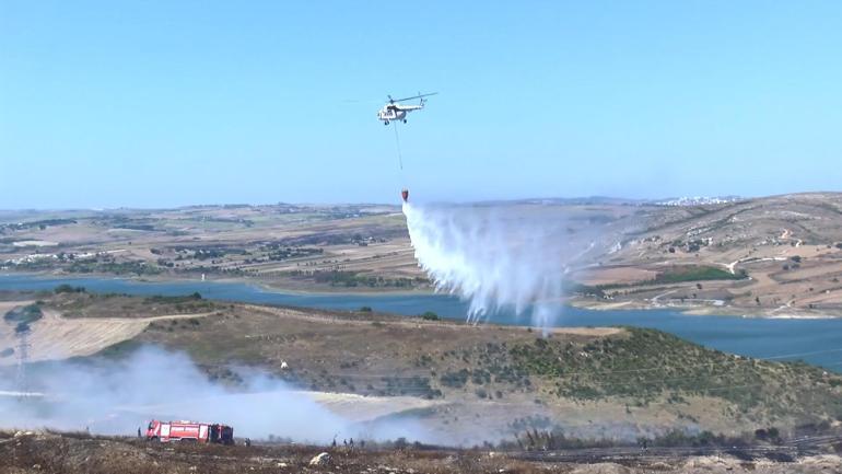 Arnavutköydeki ot yangını 3.5 saatte söndürüldü