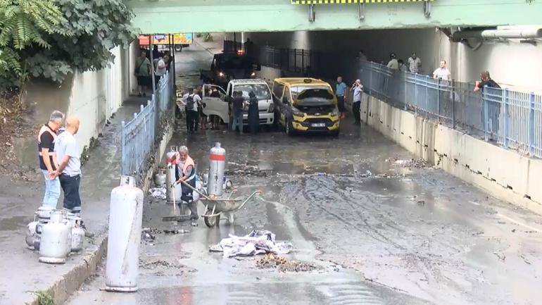 İstanbulda sağanak yağış etkili oldu