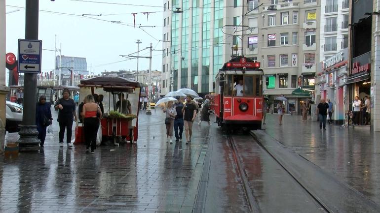 İstanbulda sağanak yağış etkili oldu