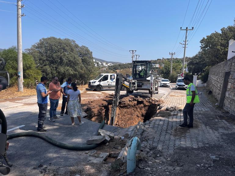 Bodrumda bir gün arayla ana su isale hattında 2’nci patlama