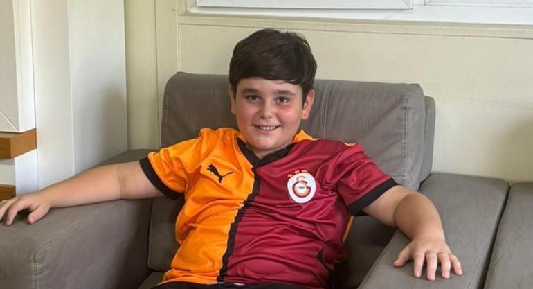 Galatasaraylı küçük taraftar Rüzgardan Kerem Aktürkoğluna mesaj