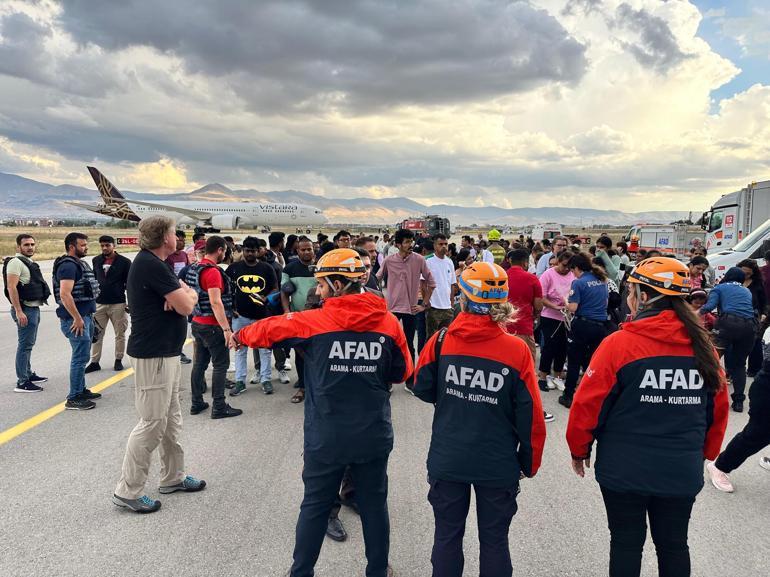 Hindistan yolcu uçağı bomba ihbarı üzerine Erzurum’a zorunlu iniş yaptı