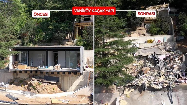 Vaniköyde yıkım tamamlanan bölge ağaçlandırılacak