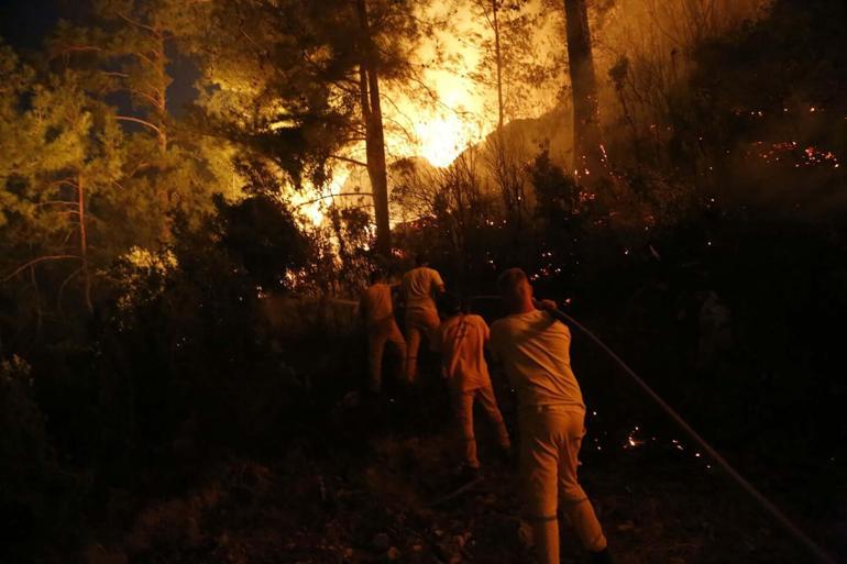 Muğla’daki orman yangını kısmen kontrol altında