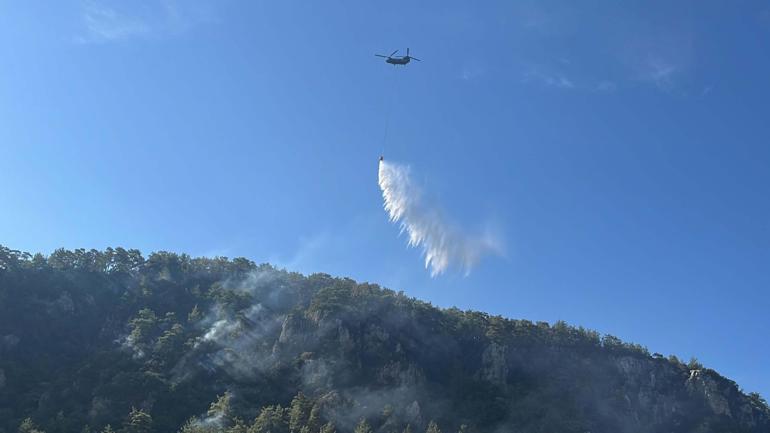 Muğla’daki orman yangını kısmen kontrol altında