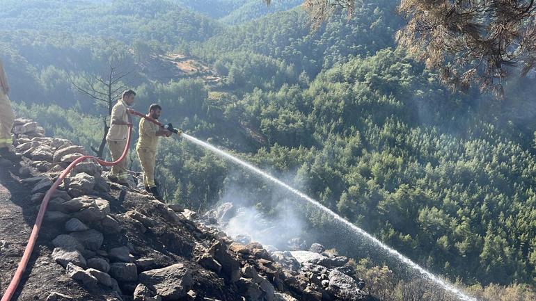 Muğla’daki orman yangını kısmen kontrol altında