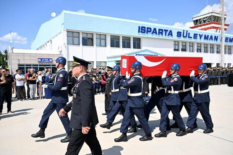 Şehit Büyükçaylı’nın cenazesi, memleketi Ispartaya getirildi