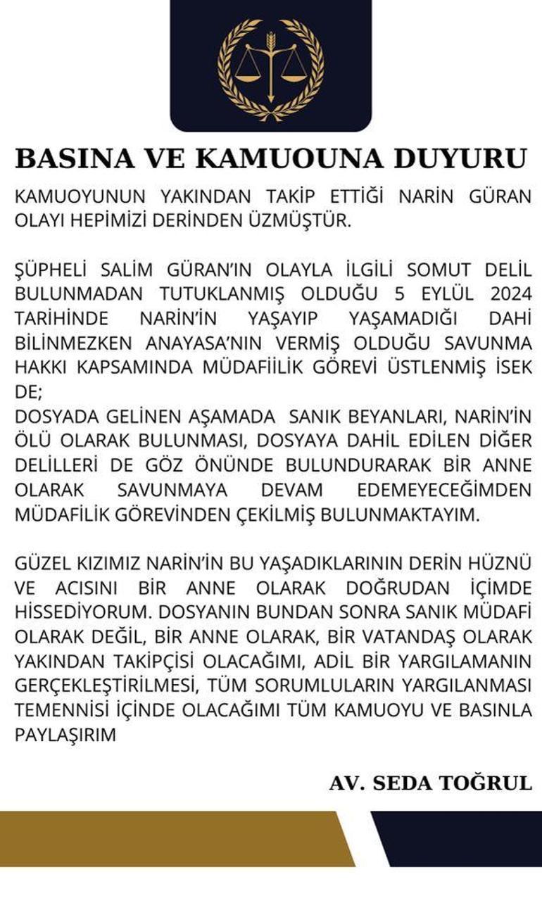 İtirafçının kırmızı otomobili, Narinin bulunduğu dere yakınında 50 dakika kalmış