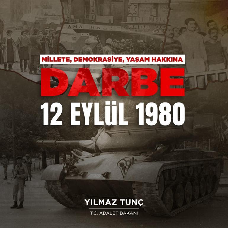 Bakan Tunç: Tüm darbeleri ve darbe girişimlerini lanetliyorum