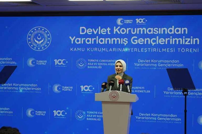 Devlet korumasında yetişen 729 genç kamuya atandı