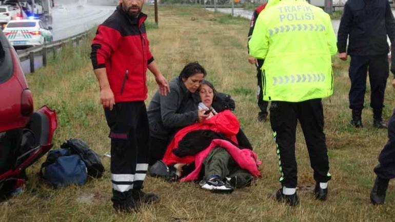 Anadolu Otoyolunda yağmur kazaları: 7 yaralı