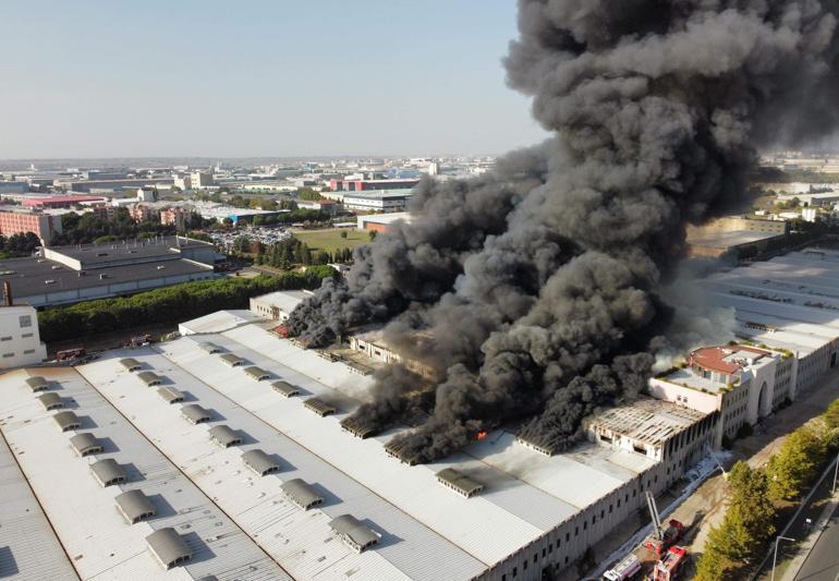 Tekirdağda fabrika yangını