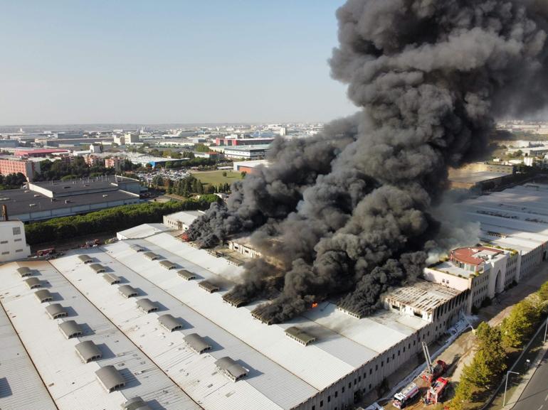 Tekirdağda fabrika yangını