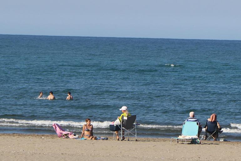 Samsun’da ekim ayında denize girdiler