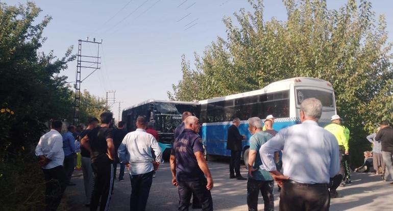 Servis minibüsü ile halk otobüsü çarpıştı: 17si öğrenci, 24 yaralı