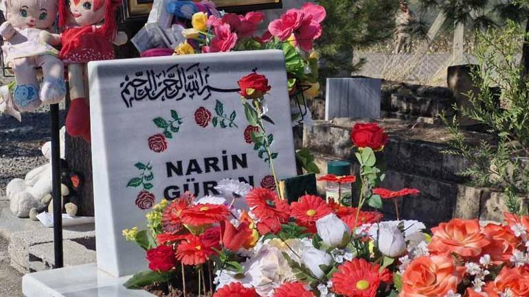 Narine ait otopsi için İstanbul’a gönderilen kemik parçaları mezarına defnedildi