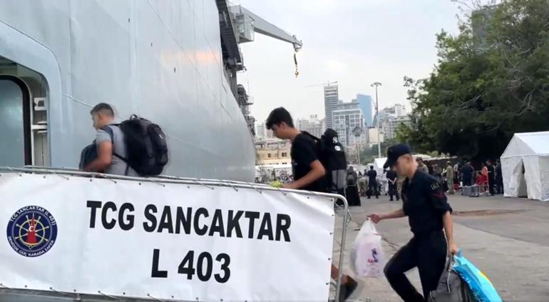 Lübnandaki Türk vatandaşlarını tahliye eden gemiler, Beyruttan ayrıldı