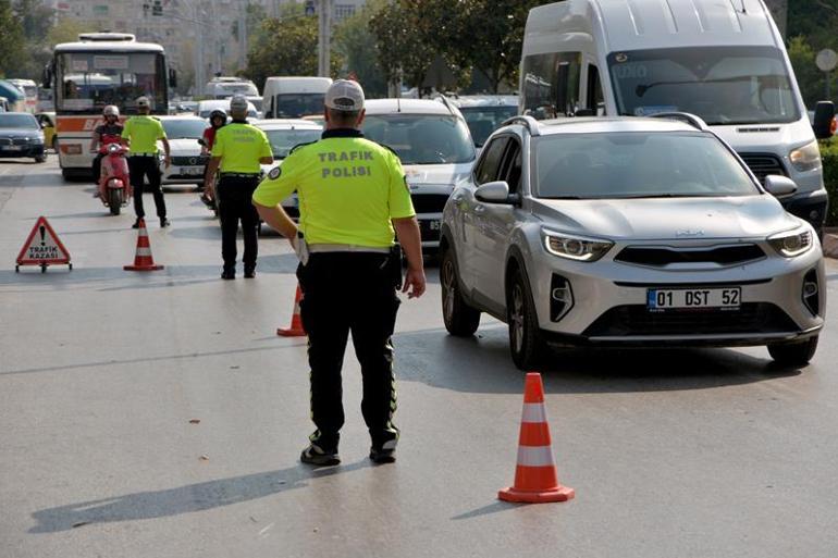 Dron destekli uygulamada yayalara yol vermeyen sürücülere 3 bin 135er lira ceza