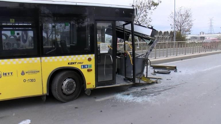 Sultangazide iki İETT otobüsü çarpıştı; 1i çocuk 2 kişi yaralandı