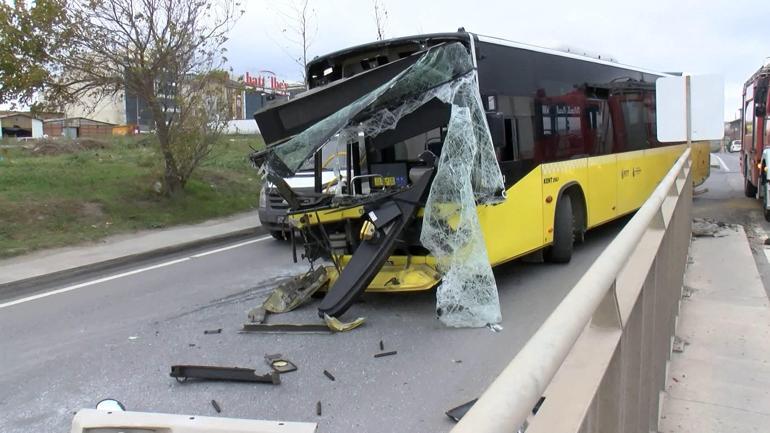 Sultangazide iki İETT otobüsü çarpıştı; 1i çocuk 2 kişi yaralandı