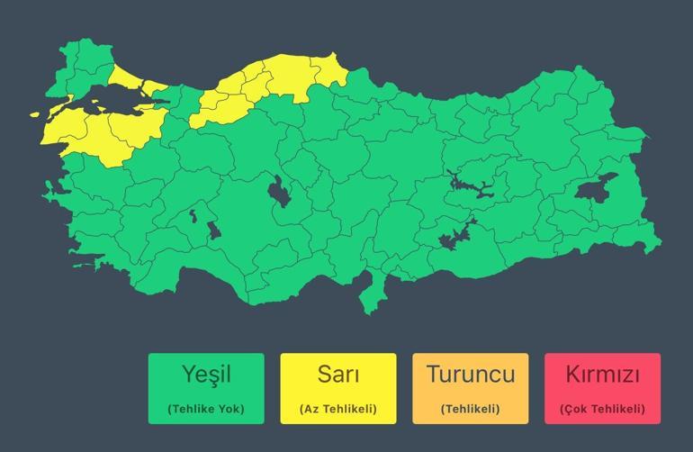 AFADdan 12 kente sağanak uyarısı