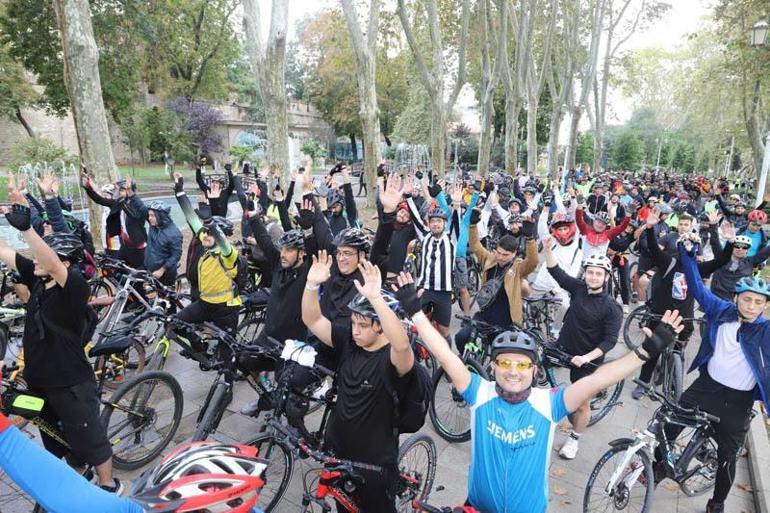 Bisikletliler Tarihi Yarımada’da Pedal Çevirdi