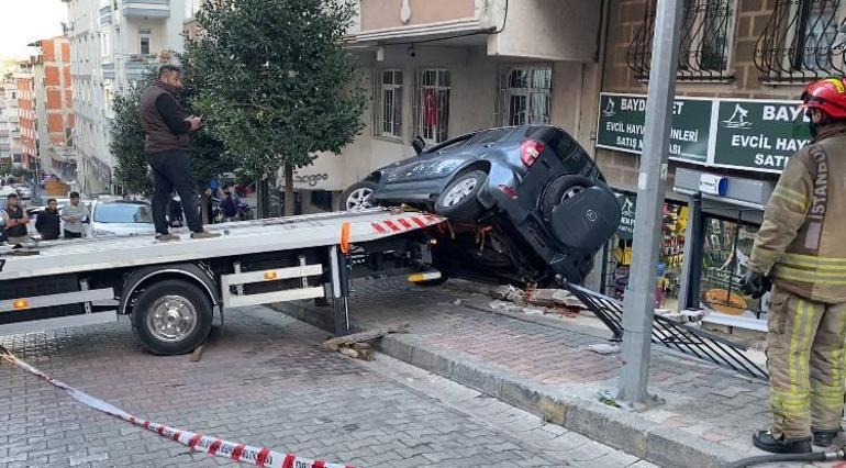 Güngören’de kaldırımda yürüyen çocuklar cipin altında kalmaktan son anda kurtuldu