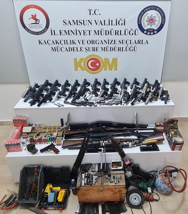 Samsun’da silah ticareti operasyonu: 4 gözaltı