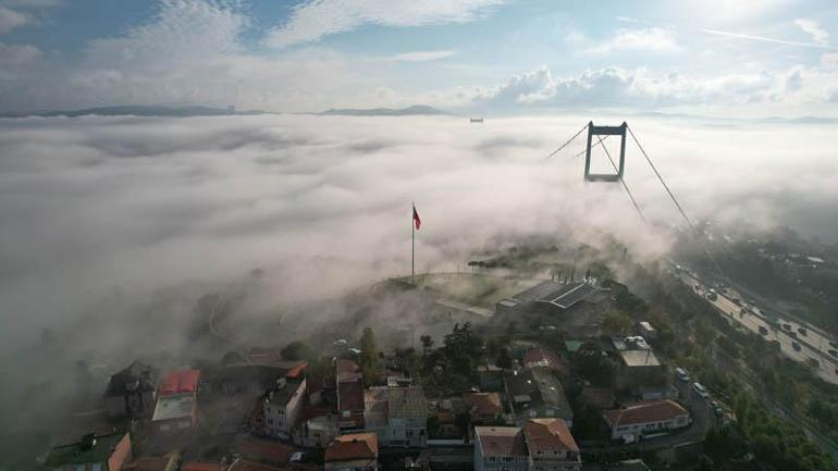 İstanbulda sis etkili oluyor; çift yönde askıya alınan gemi trafiği normale döndü