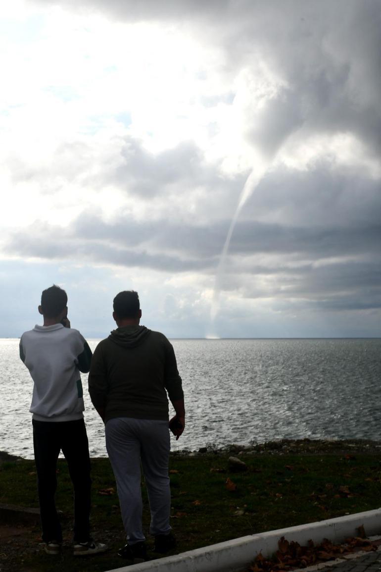 Zonguldak açıklarındaki hortum kamerada