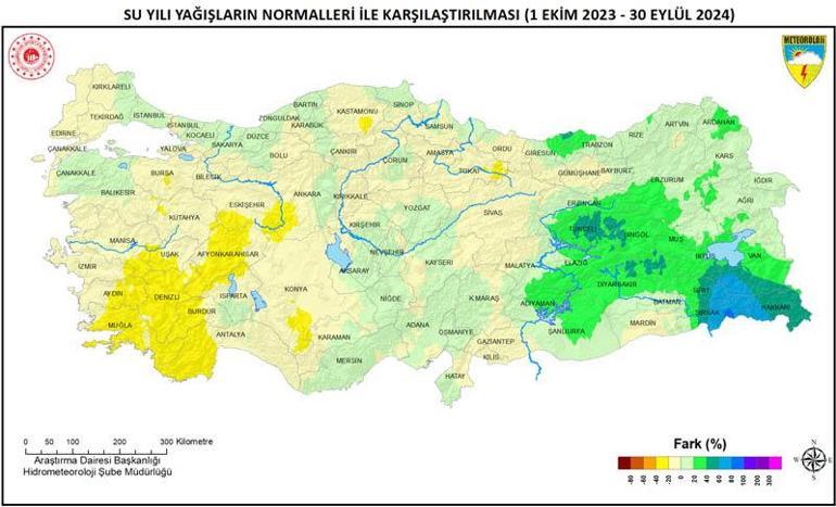 Yağışlar en fazla Doğu Anadoluda arttı, Egede azaldı