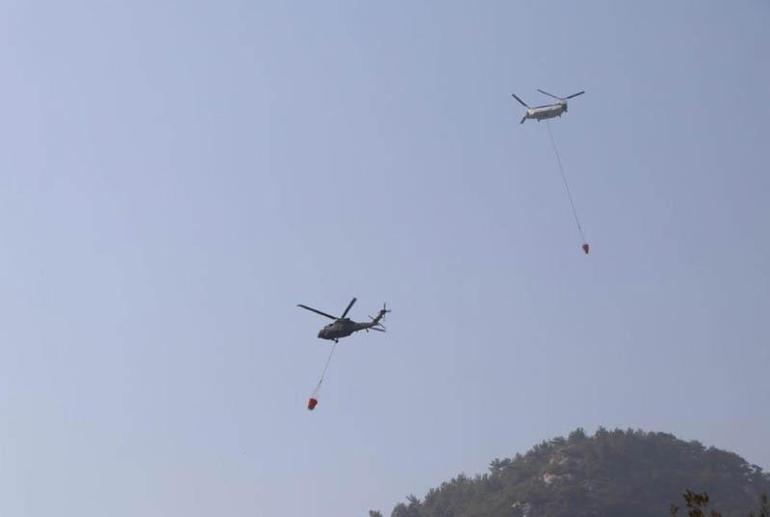 Muğladaki orman yangını 3üncü günde