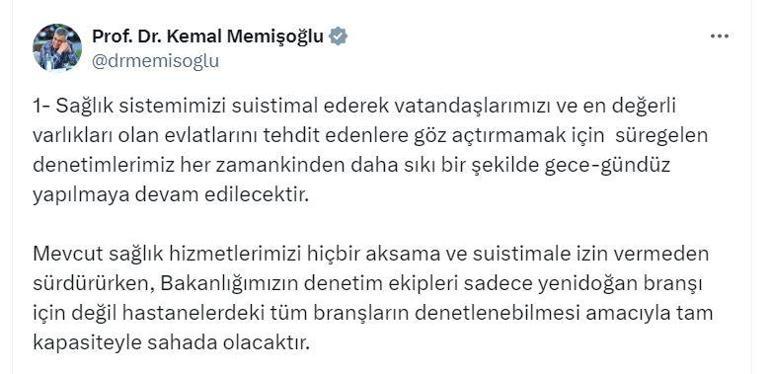 Bakan Memişoğlu: Bakanlığımızın denetim ekipleri tam kapasiteyle sahada olacak