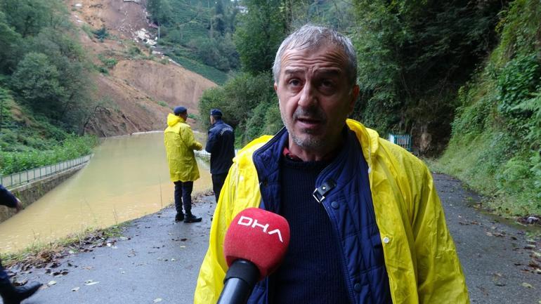 Rizede heyelan; 2 boş ev toprak altında kaldı