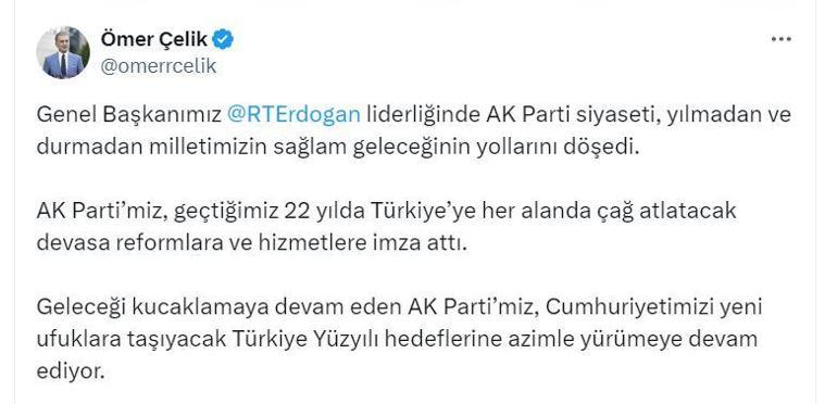 AK Partili Çelik: AK Partimizin iktidara gelmesi, Türk siyasi hayatında yeni bir başlangıç oldu