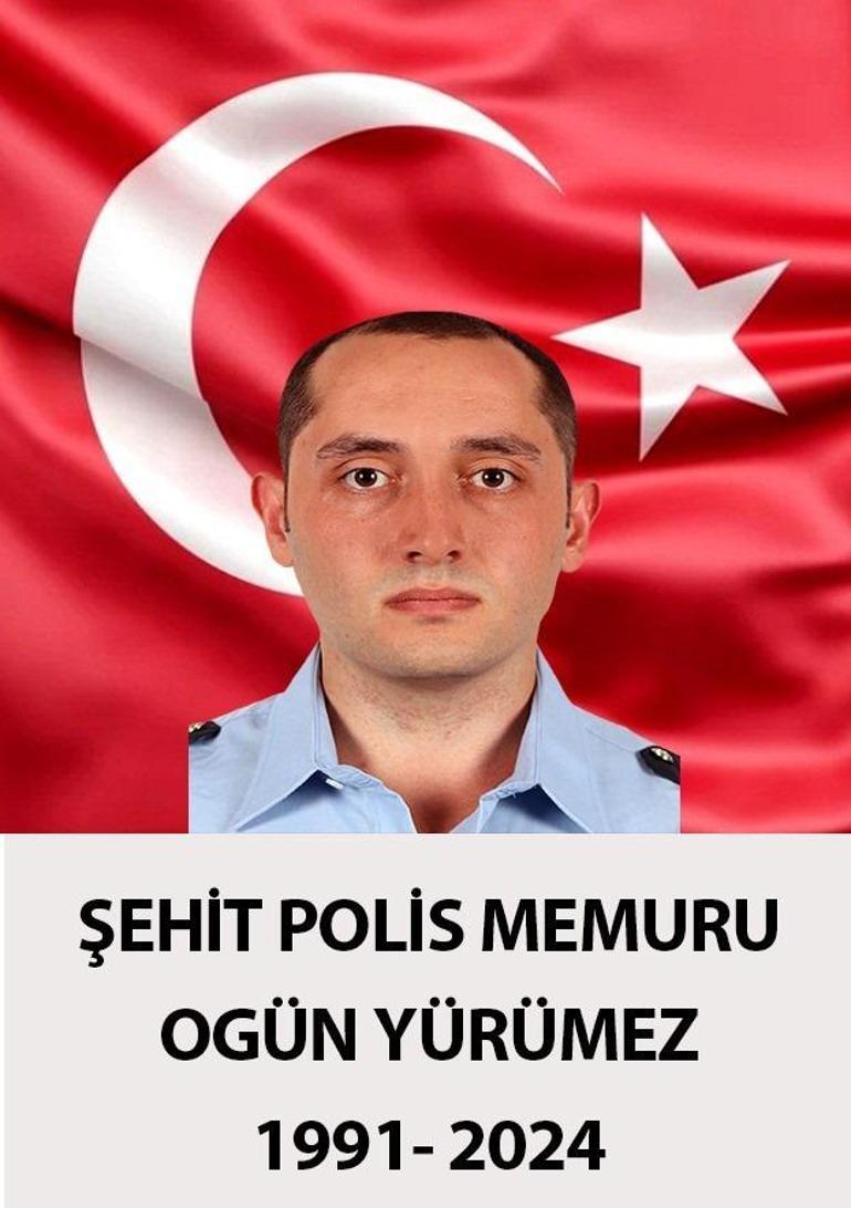 Şehit trafik polisi Ogün Yürümez için İstanbul Emniyet Müdürlüğünde tören