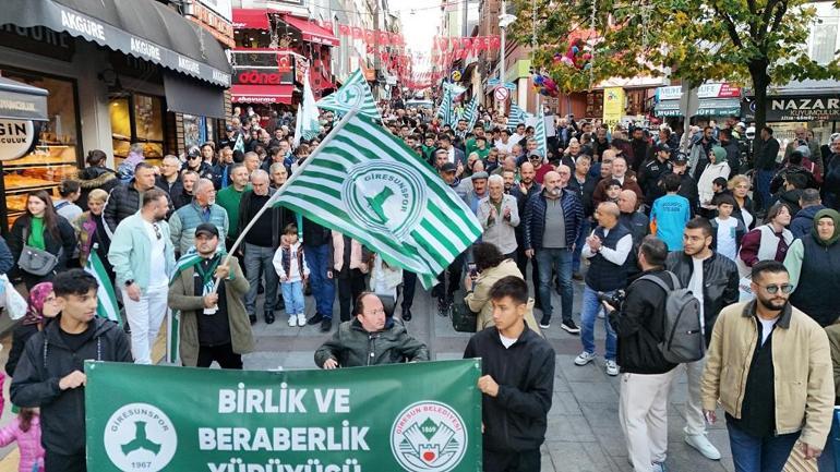 Giresunspor’a destek yürüyüşü