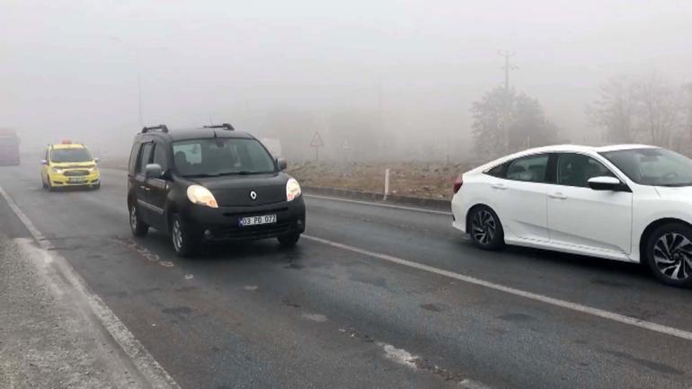 Afyonkarahisarda ulaşıma sis engeli