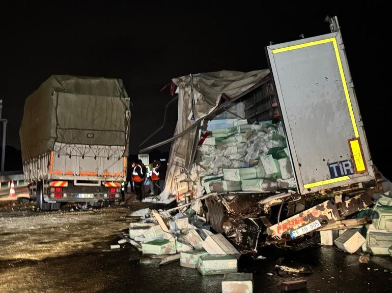 Kuzey Marmara Otoyolu’nda kaza: Ulaşım tekrar normalde döndü