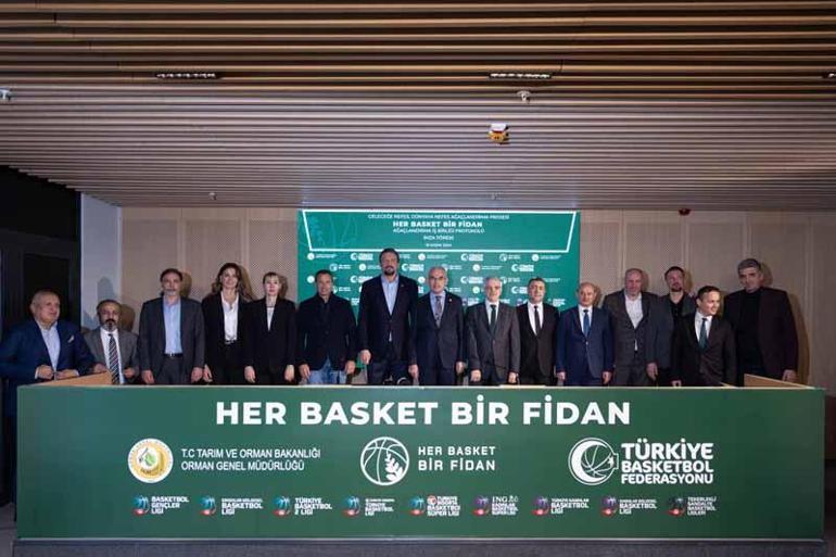 TBF ile Orman Genel Müdürlüğü, Her Basket Bir Fidan projesine imza attı