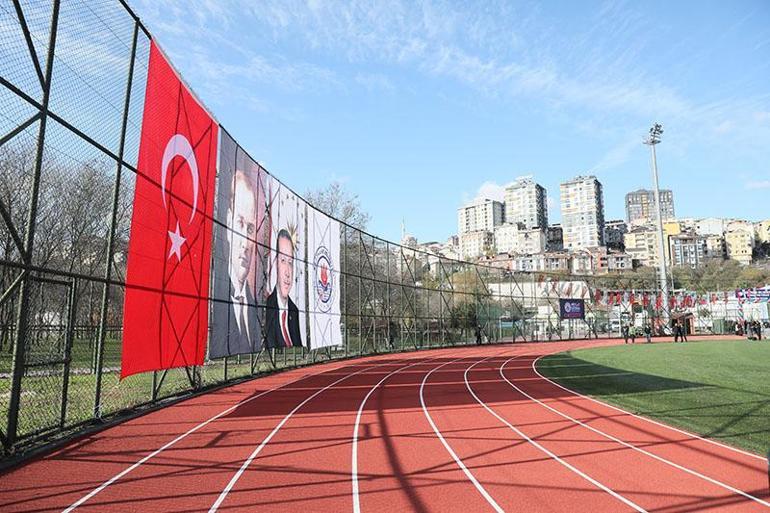 Kağıthane Hasbahçe Spor Sahası’ndaki tartan pist yenilendi