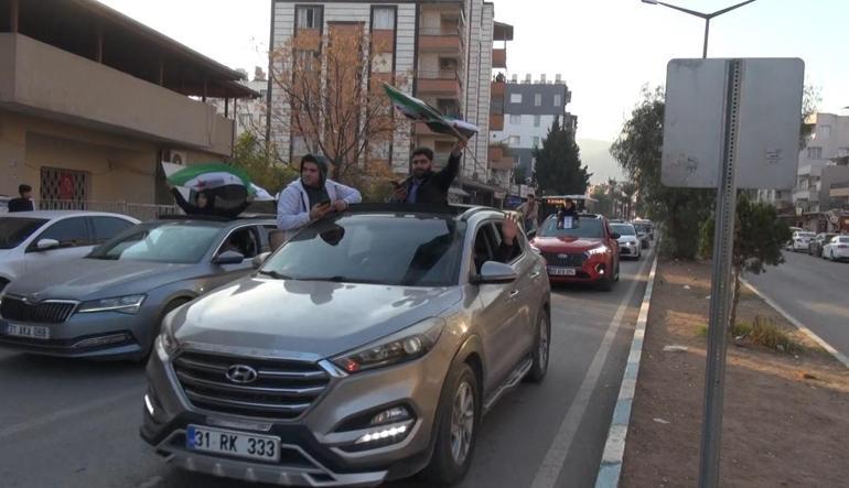 Esad rejimi kontrolü kaybetti, Türkiyede yaşayan Suriyeliler kutlama yaptı