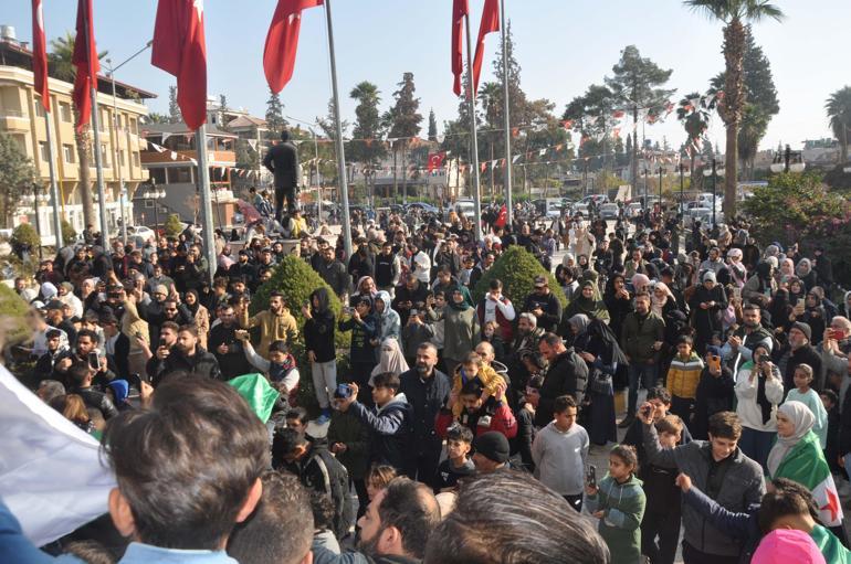 Esad rejimi kontrolü kaybetti, Türkiyede yaşayan Suriyeliler kutlama yaptı