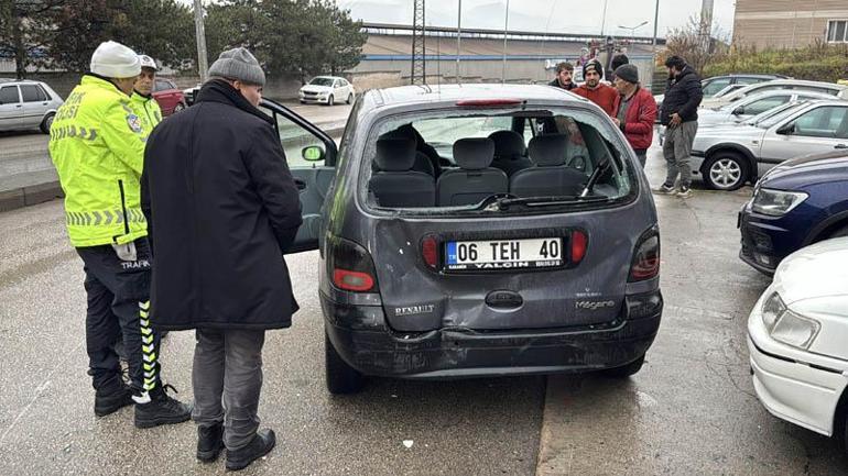 Dur ihtarına uymayan sürücü kaçarken kaza yaptı